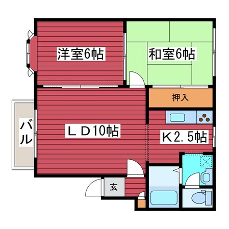 クロバーヒルの物件間取画像